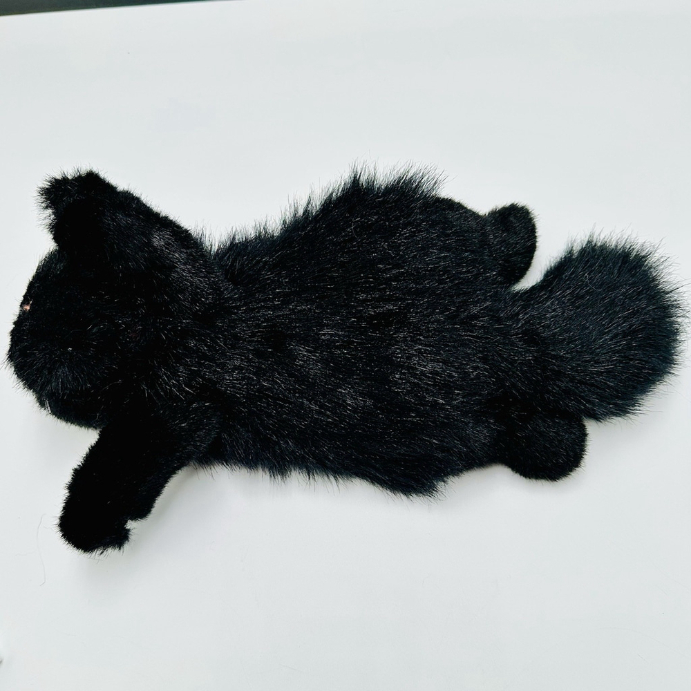 Vintage Ty Classic "Licorice" Beanie Buddy 14” Plush Black Persian Cat 1997 - Picture 9 of 12
